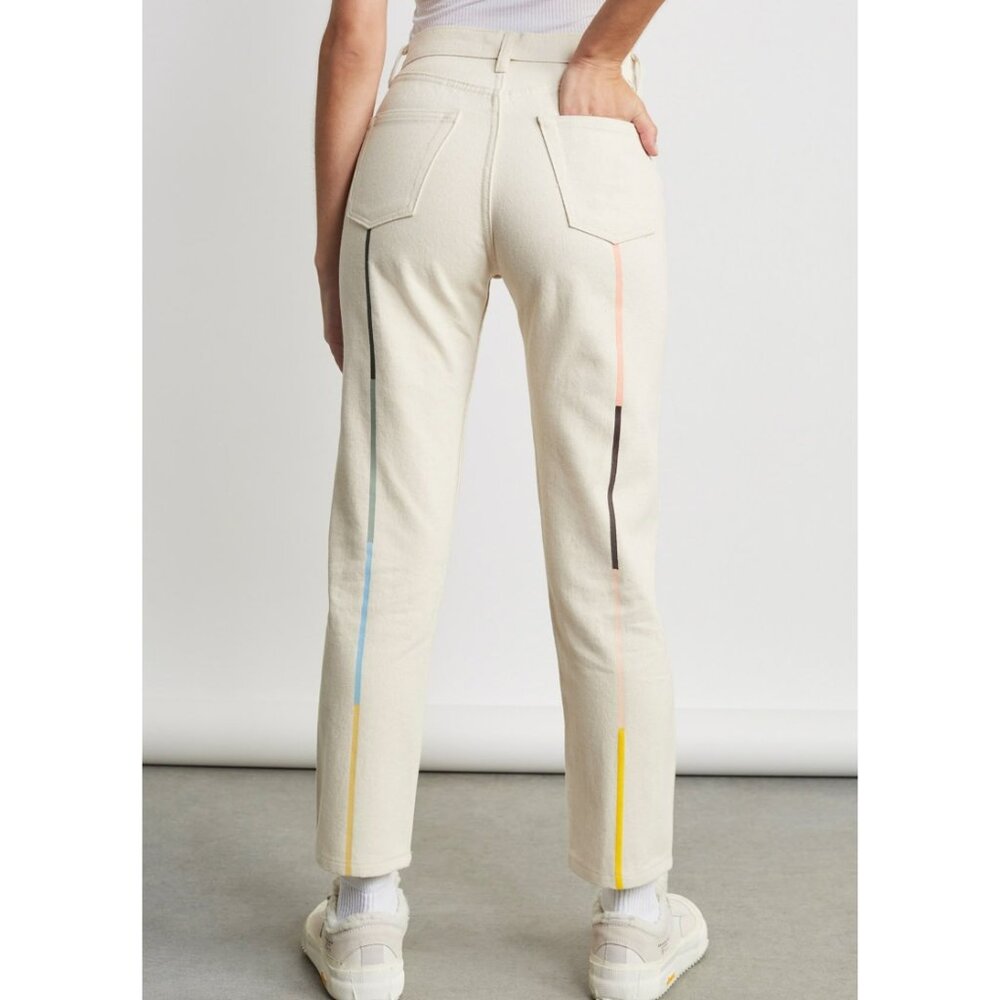 Still Here Tate Jeans in Bone Rainbow 27